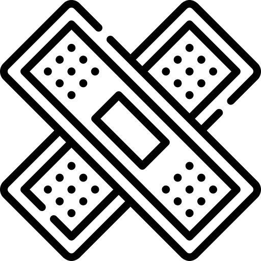 Plaster healthcare and medical patch first aid icon Plaster healthcare and medical patch first aid icon