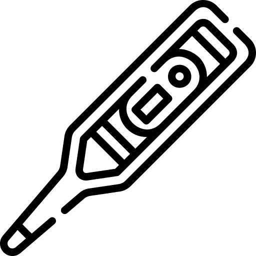 Thermometer illness sickness fever icon Thermometer illness sickness fever icon