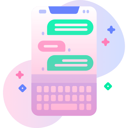 Chat speech bubble smartphone mobile app icon Chat speech bubble smartphone mobile app icon