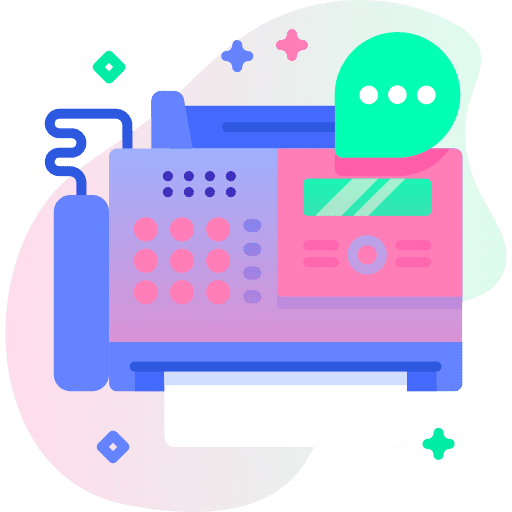 Fax machine education office material communications icon Fax machine education office material communications icon