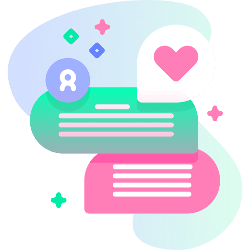 Chat heart love message chat icon Chat heart love message chat icon