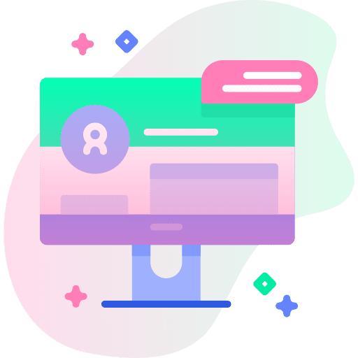 Social media social media profile monitor icon Social media social media profile monitor icon