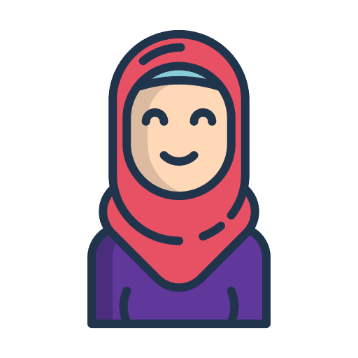 Woman person muslim profile icon