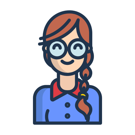 Woman person woman eyeglass icon