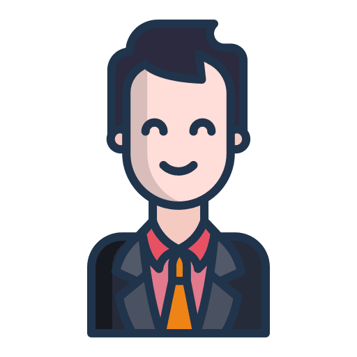 Man avatar executive suit icon Man avatar executive suit icon