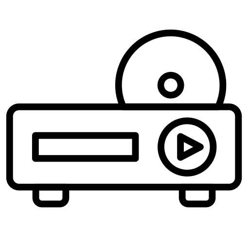 Dvd player dvd player device technology icon