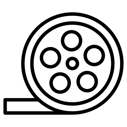 Film reel entertainment movie cinema icon