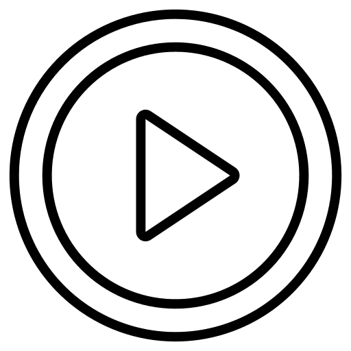 Play button movie film music and multimedia icon Play button movie film music and multimedia icon