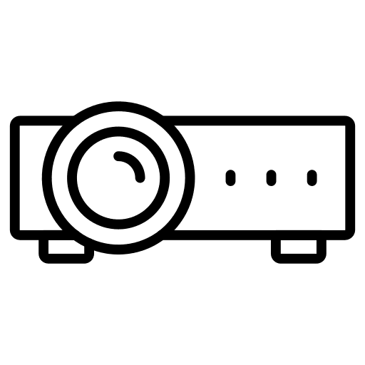 Projector technology electronics film icon