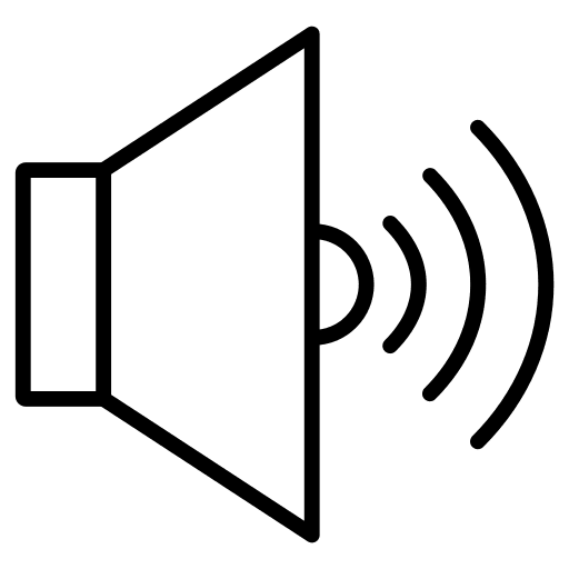 Speaker multimedia option voice interface icon Speaker multimedia option voice interface icon