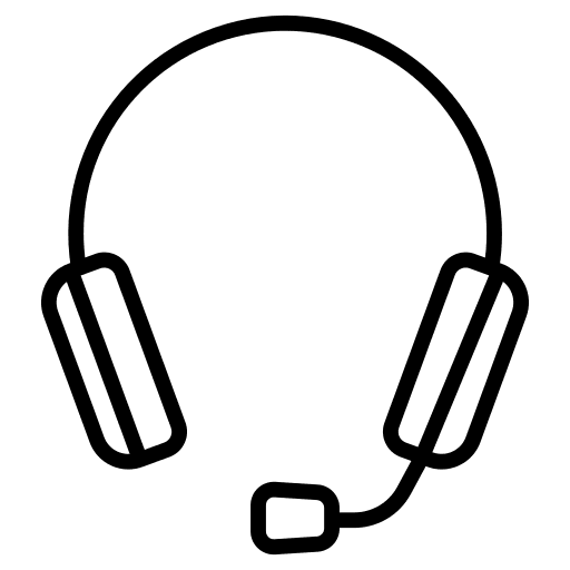 Headphones earphones music and multimedia device icon Headphones earphones music and multimedia device icon