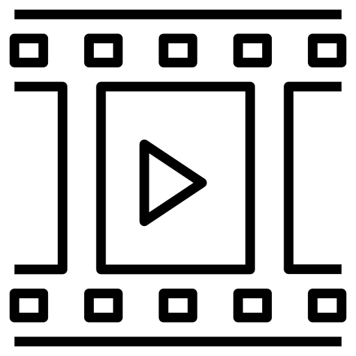 Video player film music and multimedia entertainment icon Video player film music and multimedia entertainment icon