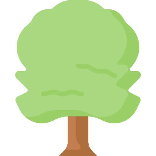 Tree ecology garden tree icon