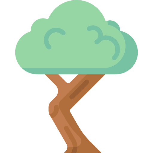 Tree nature botanical yard icon