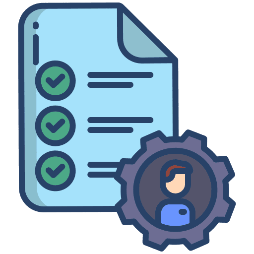 Checklist user task document icon