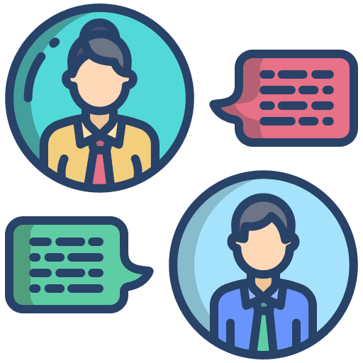 Discussion discussion brainstorm speech bubble icon