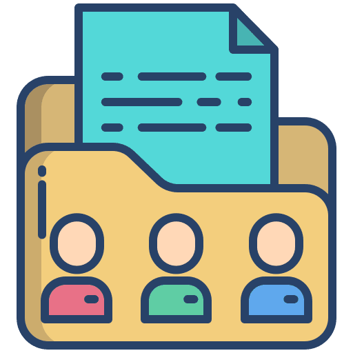 Folder files and folders folder members icon