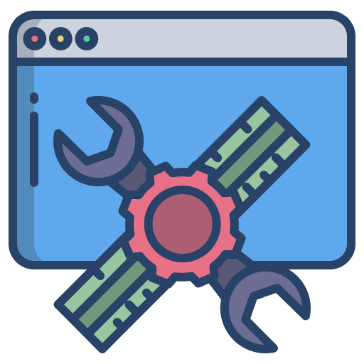 Website service custom web icon