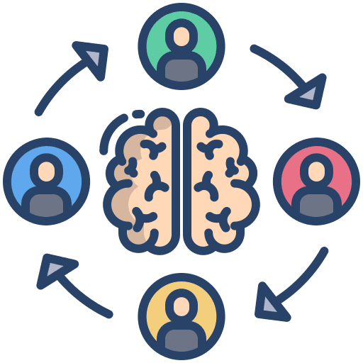 Creative process user network creative process icon
