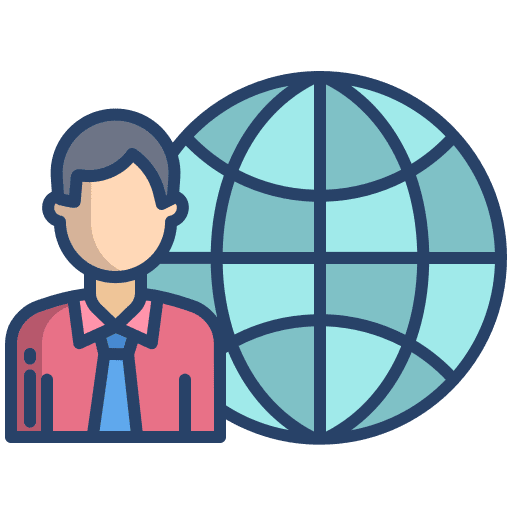 Leader businessman person leader icon