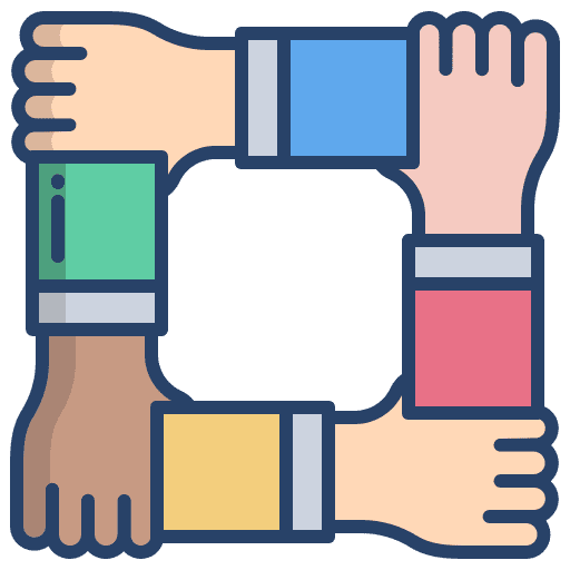 Unity hands unity teamwork icon
