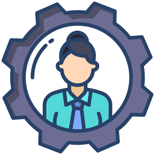 Best employee human resources woman management icon