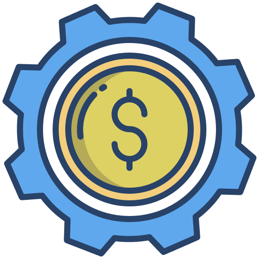Dollar business and finance dollar implement icon