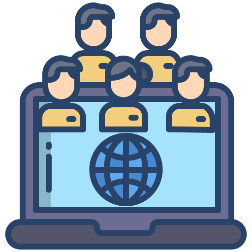 Team teamwork team global icon