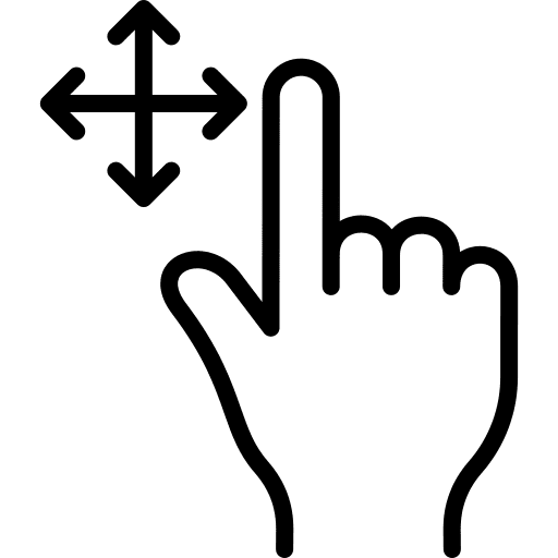 Drag move gestures ui icon Drag move gestures ui icon