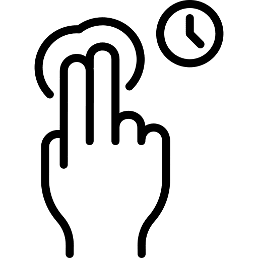 Hold gestures touch two fingers icon Hold gestures touch two fingers icon