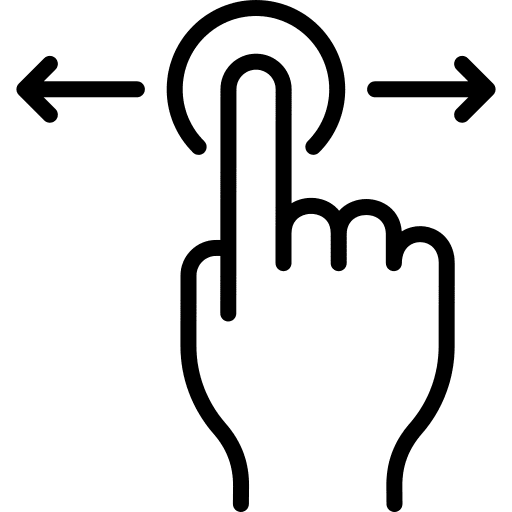 Swipe hands and gestures multimedia option finger icon Swipe hands and gestures multimedia option finger icon