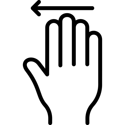 Swipe left hand hands and gestures one icon Swipe left hand hands and gestures one icon