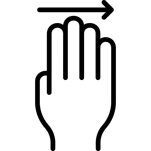 Swipe right cursor hands ui icon Swipe right cursor hands ui icon
