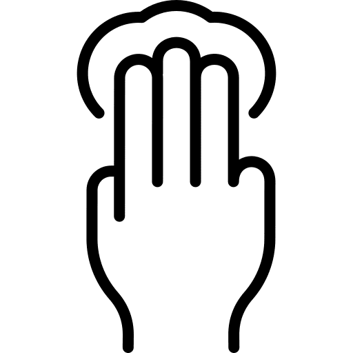 Tap interaction touch three icon Tap interaction touch three icon