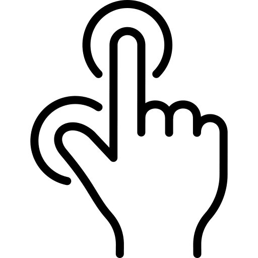 Tap touch gesture drag icon Tap touch gesture drag icon