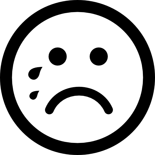 Crying emoticon rounded square face emoticons face interface icon