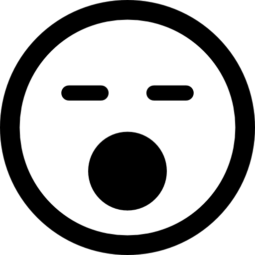 Sleeping face with opened mouth in square outline emoticon sleeping square icon