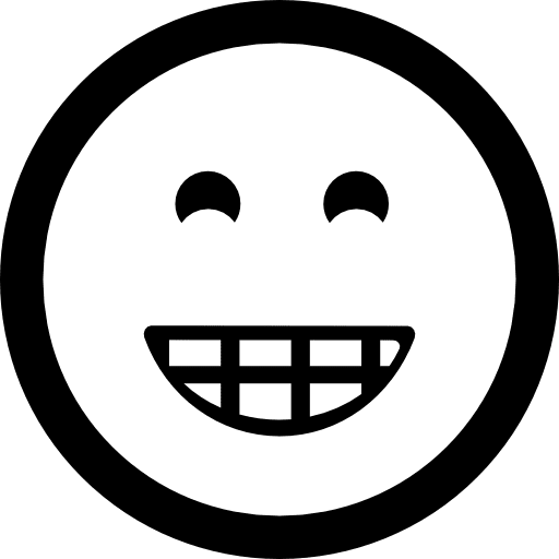 Smiling emoticon square face faces emoticons square interface icon