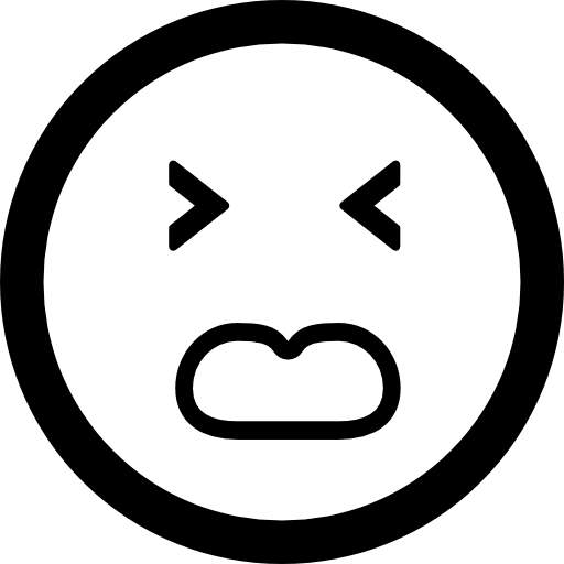 Disgusted emoticon square face square disgusted emoticons icon