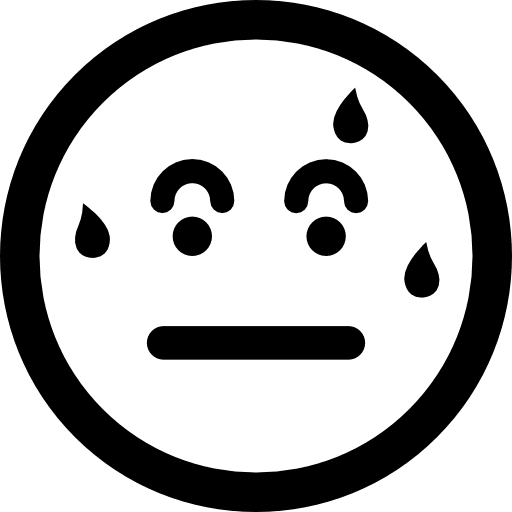 Sweating emoticon square face faces emoticons emoticon icon