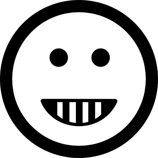 Emoticon happy smiling square face shape faces smiling square icon