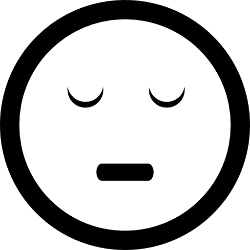 Resting emoticon square face emoticon sleepy sleep icon