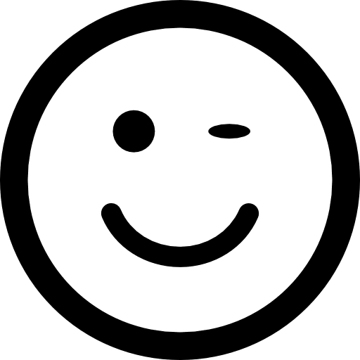 Wink face square wink interface winking face icon