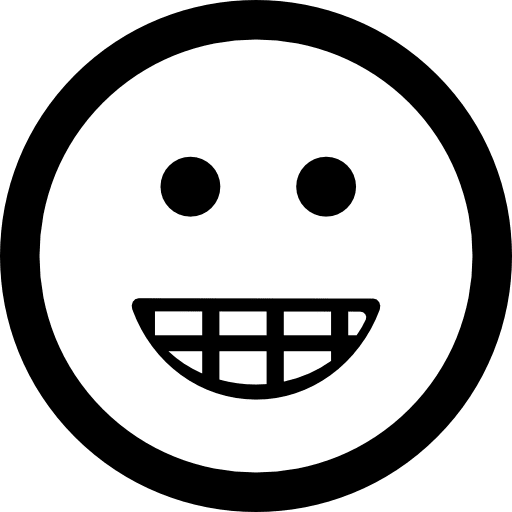 Emoticon smiling square face interface face emoticons icon