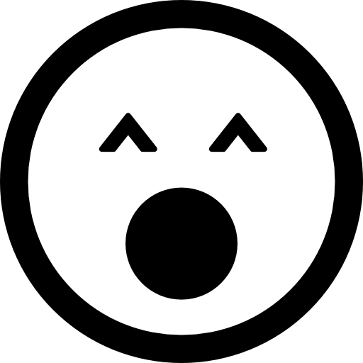 Yawning emoticon square face square faces emoticons square icon