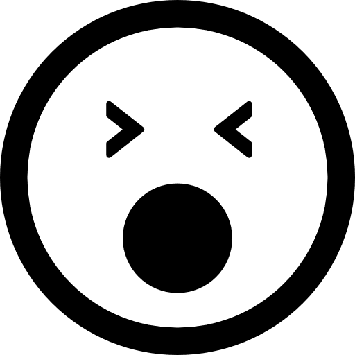 Sleepy face square shape sleeping emoticons face icon