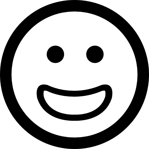 Smiling square face emoticons rounded square icon