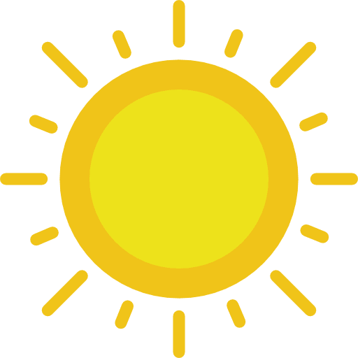Sunny sunlight sunny summer icon