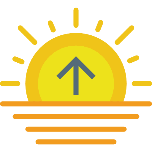 Sunrise dawn weather evening icon