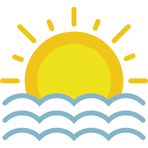 Sunset nature sunset down arrow icon